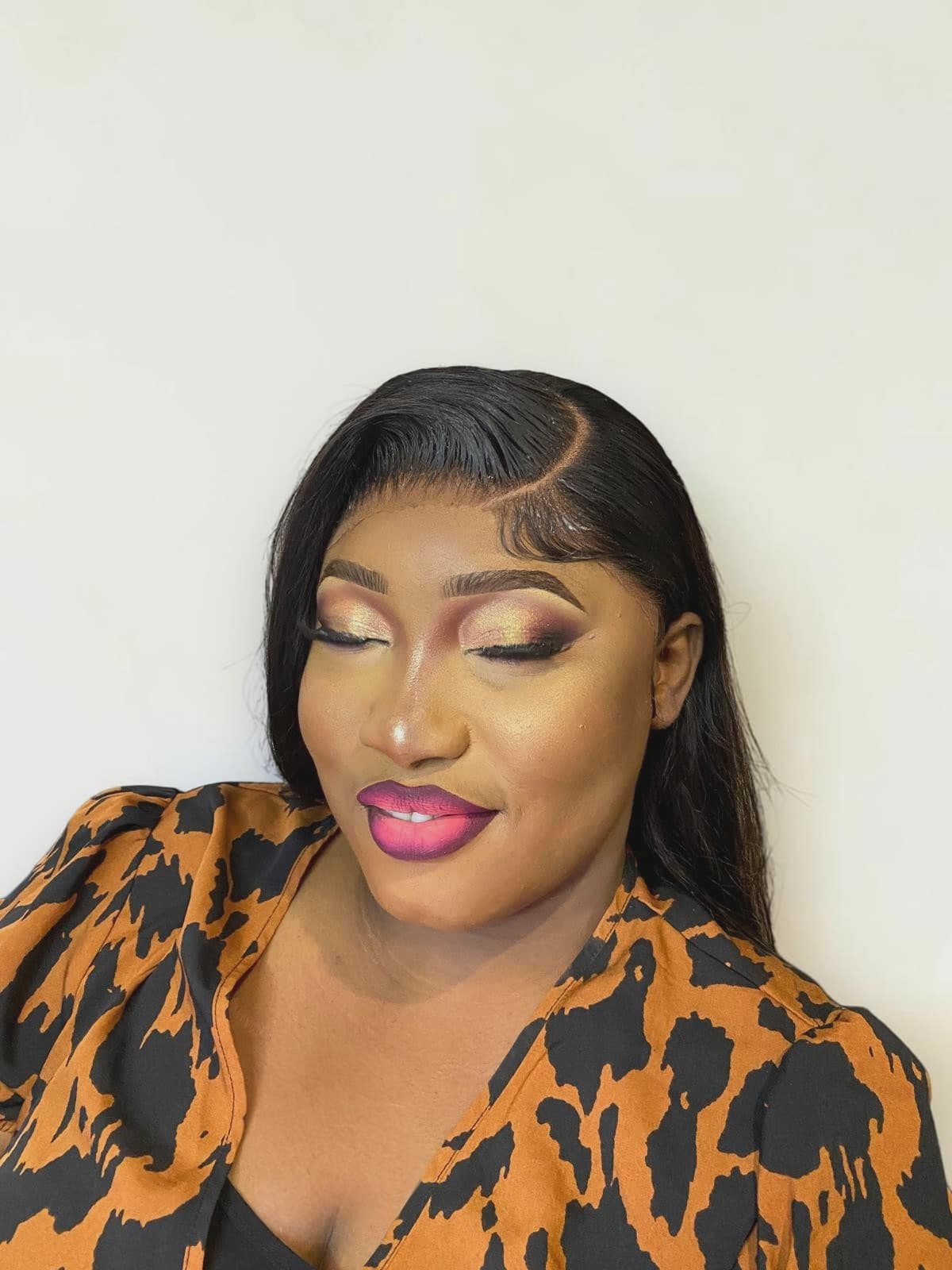 Full glam doré, expertise sous-tons peau noire — GM Black Queen